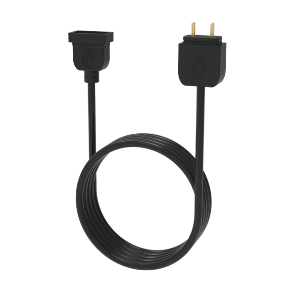 Cell extension cable with black plugs